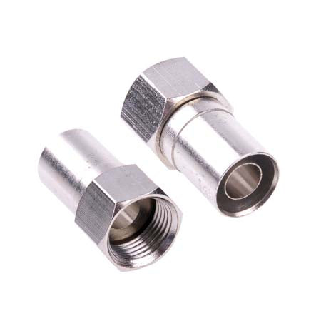 Mufa F compresie pentru cablu coaxial cu diametrul de 6.8mm