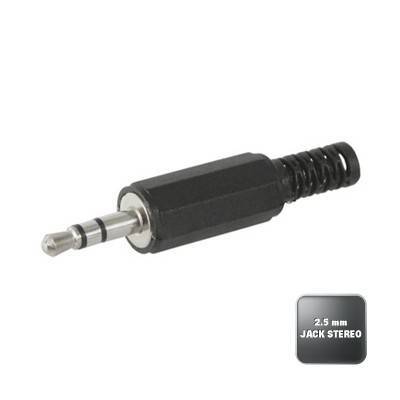 Mufa Jack 2.5 mm stereo tata cu protectie cablu Goobay