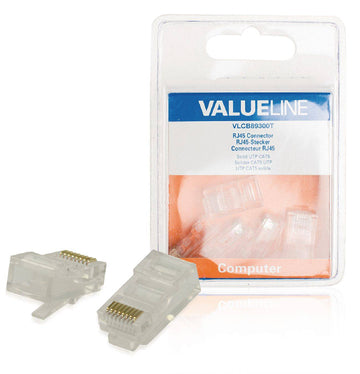 Mufa RJ45 CAT5 transparent tata 5buc Valueline