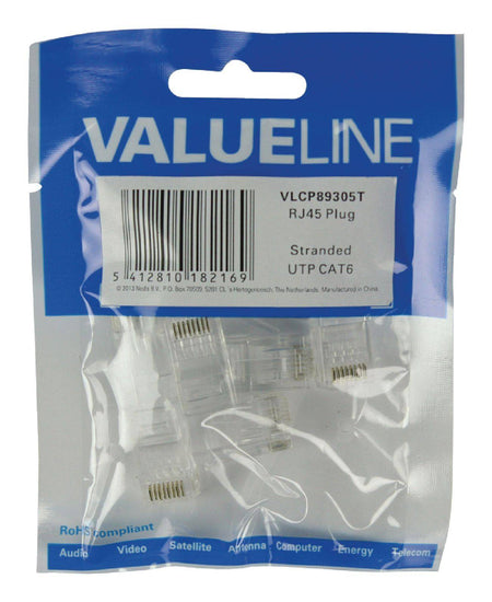 Mufa RJ45 pt cablu UTP CAT6 litat set 10buc Valueline