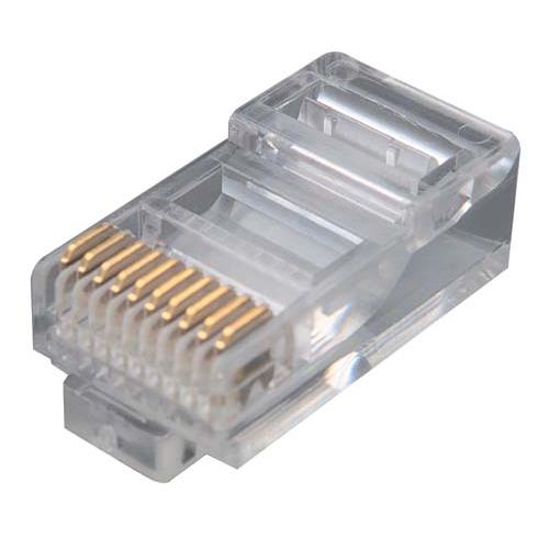 Mufa RJ50 tata 10 pini 10p10c pe cablu IDC de crimpat ENCITECH RJ48-10P10CR