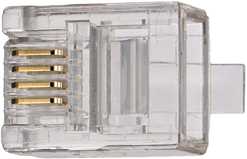 Mufa telefonica Conector transparent RJ11 tata 6p4c set 10buc Valueline