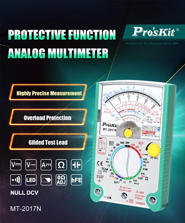 Multimetru analogic cu functie de protectie ProsKit MT-2017N