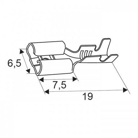 Papuc cositorit mama 6.3mm