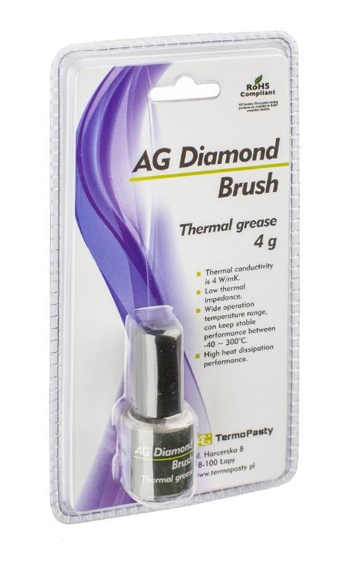 Pasta termoconductoare AG Diamond Brush 4 W/m.K 4grame AG TermoPasty