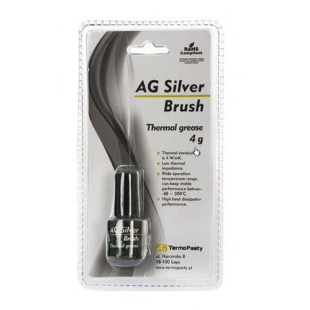 Pasta termoconductoare AG Silver Brush 4 W/m.K 4grame AG TermoPasty