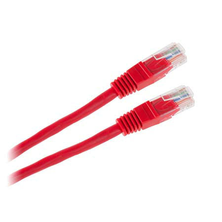 Patchcord UTP rosu 1m CCA RJ45 Cabletech