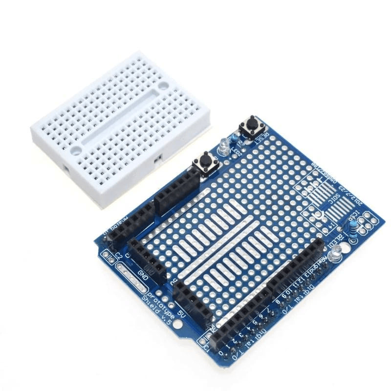 Placa + breadboard 170 puncte compatibil Arduino Uno R3 Leonardo