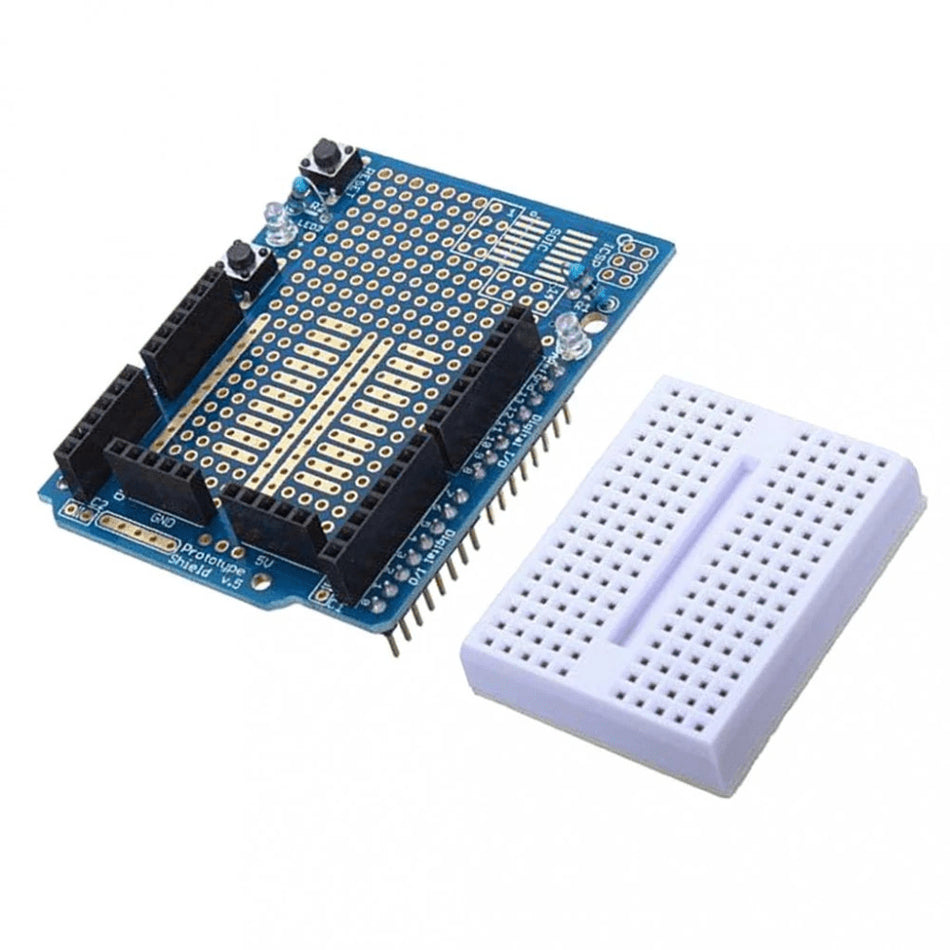 Placa + breadboard 170 puncte compatibil Arduino Uno R3 Leonardo