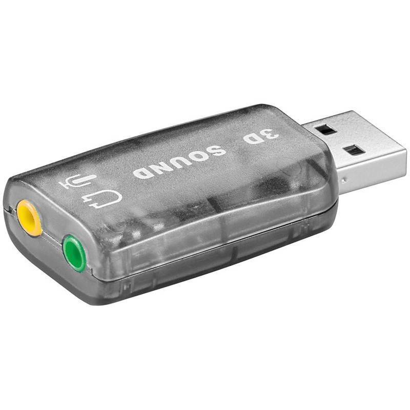 Placa de sunet Usb la 2x 3.5 mm stereo Goobay