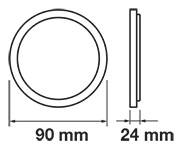 Plafoniera aplicata argintie LED 6W 420lm 3000K lumina calda V-TAC