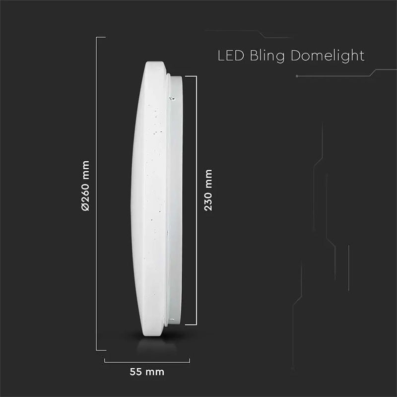 Plafoniera LED 12W 1200lm 23cm 3 in 1 Model stelute V-Tac SKU-217602