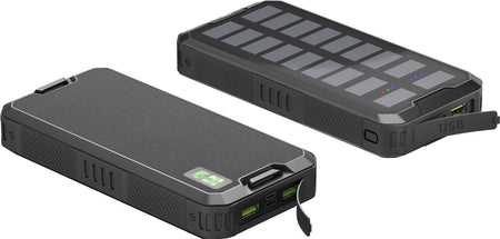 Power Bank SOLAR 20000mAh USB type C FAST CHARGE PD QC3.0 53934 Goobay