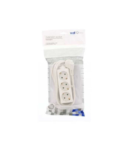 Prelungitor 3 prize 1.5m 3xG1.5mmp alb Well EXTS-3S1.5M-WL