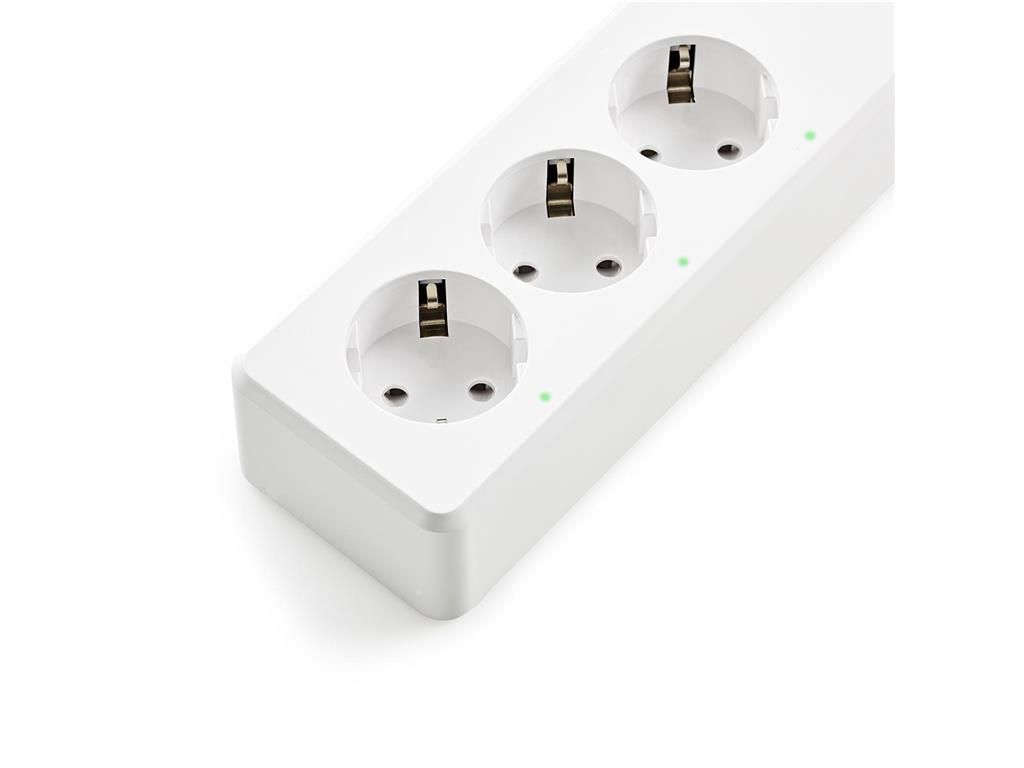 Prelungitor Smart WiFi 3 prize schuko 4x USB 1.8m 3680W 16A Nedis