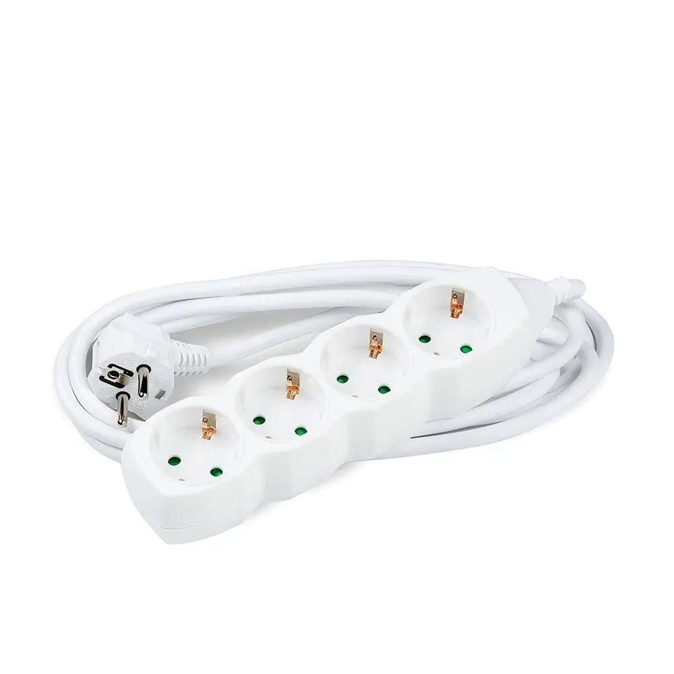 Prelungitor Technik 4 prize cablu 3x1.5mmp 1.5m alb 3500W 16A MT4W1,5M1,5-W