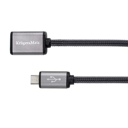 Prelungitor USB la micro USB 1m Profesional Kruger&Matz