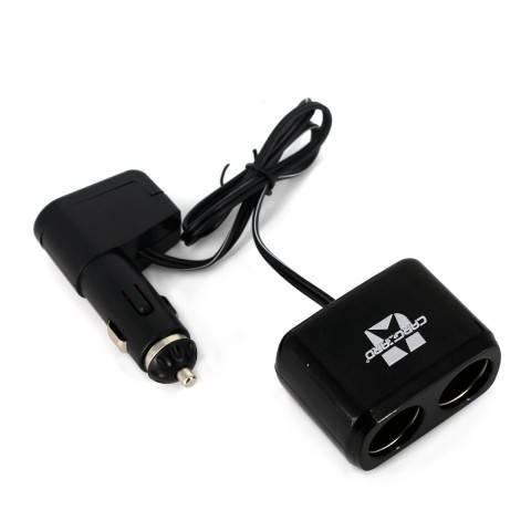 Priza dubla pentru bricheta auto cu cablu +USB 1A Carguard