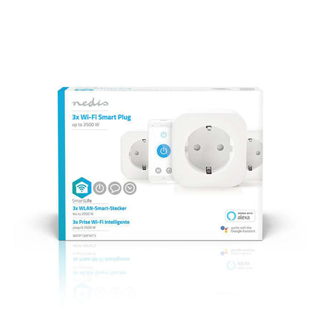 Prize Smart WiFi Schuko 10A Nedis set 3 bucati