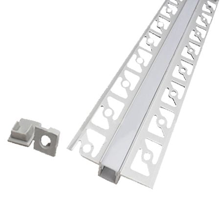 Profil aluminiu banda LED pentru rigips 2m mat V-TAC