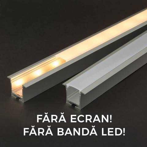 Profil aluminiu pentru benzi LED 35x28mm 1m PHENOM