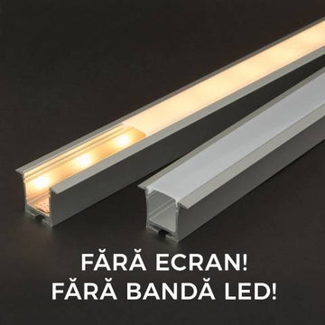 Profil aluminiu pentru benzi LED 35x28mm 1m PHENOM