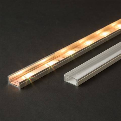 Profil U din aluminiu pentru benzi LED 1000x17x8mm Phenom