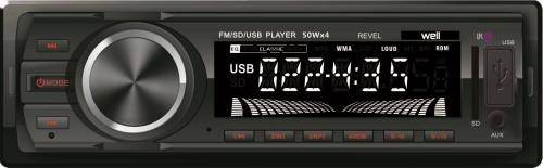 Radio auto cu slot USB si SD 4x50W Well