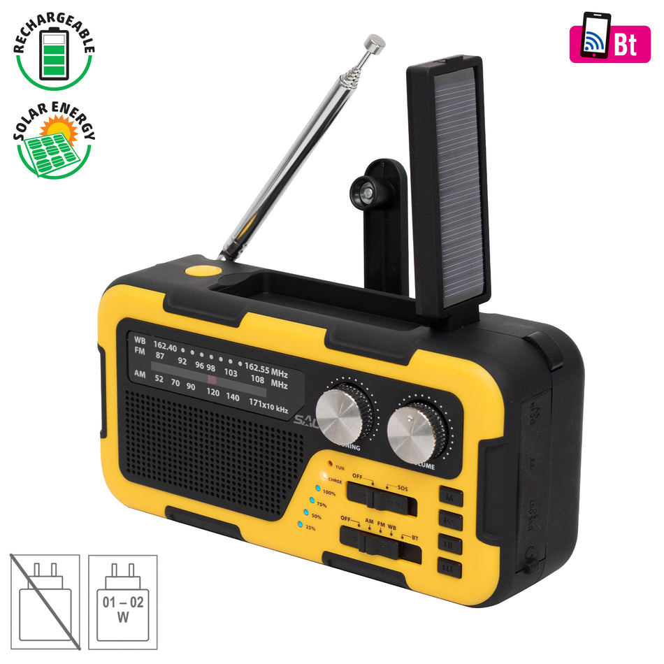 Radio solar hibrid acumulator Bluetooth USB SD SAL RPH 2