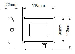 Reflector LED 10W IP65 lumina albastra V-TAC