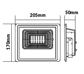 Reflector LED 12W 6000K 550lm cu incarcare solara V-TAC