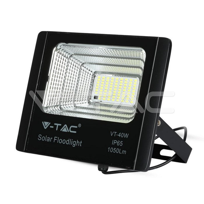 Reflector LED 16W 6000K 1050lm cu incarcare solara V-TAC