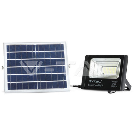 Reflector LED 16W 6000K 1050lm cu incarcare solara V-TAC