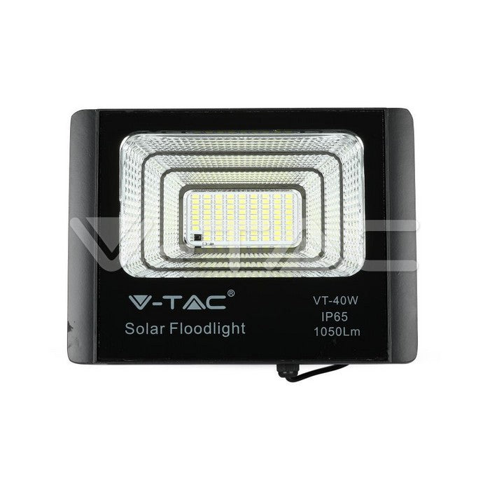 Reflector LED 16W 6000K 1050lm cu incarcare solara V-TAC