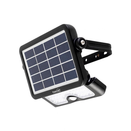 Reflector LED 6000K alb rece cu panou solar cu senzor de miscare 5W 500lm IP65 HOME FLP 500 SOLAR