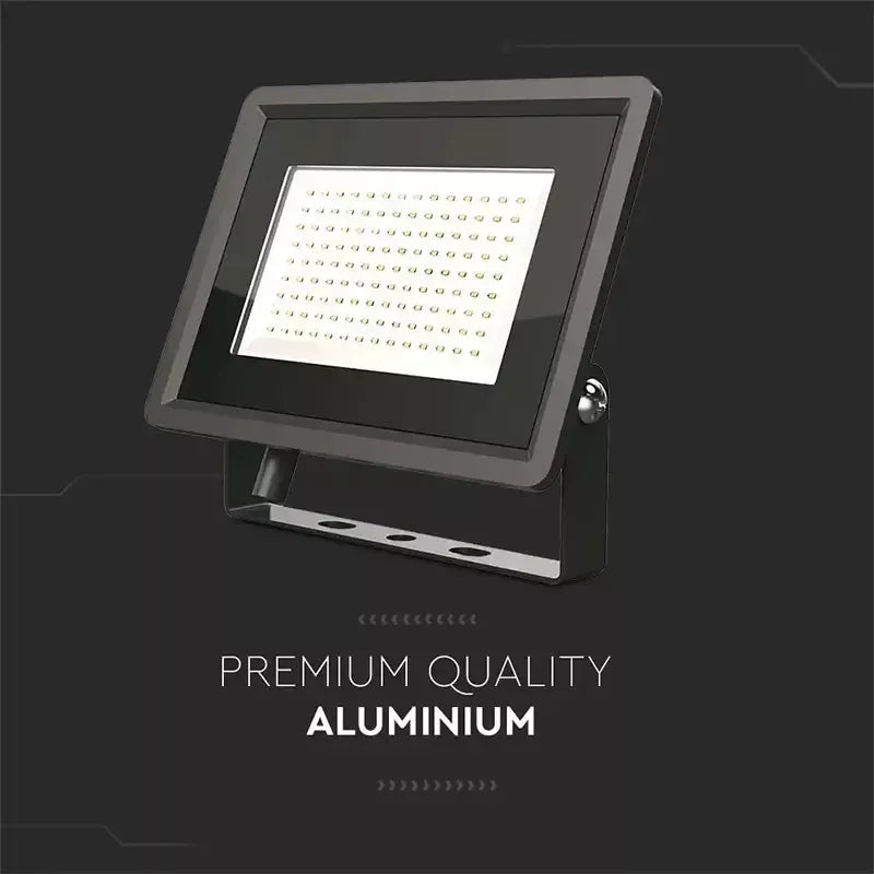 Reflector LED SMD 200W 17600lm 6400K alb rece IP65 negru V-tac SKU-6734
