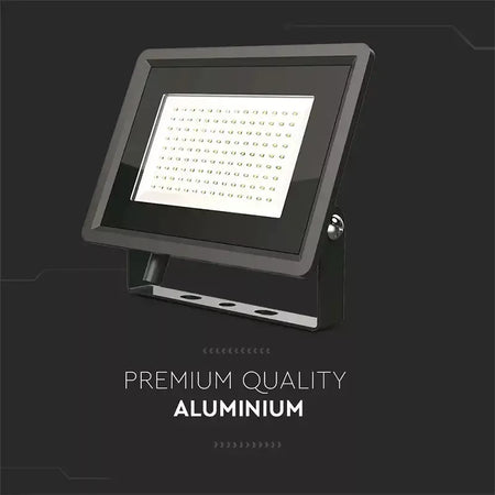 Reflector LED SMD 200W 17600lm 6400K alb rece IP65 negru V-tac SKU-6734