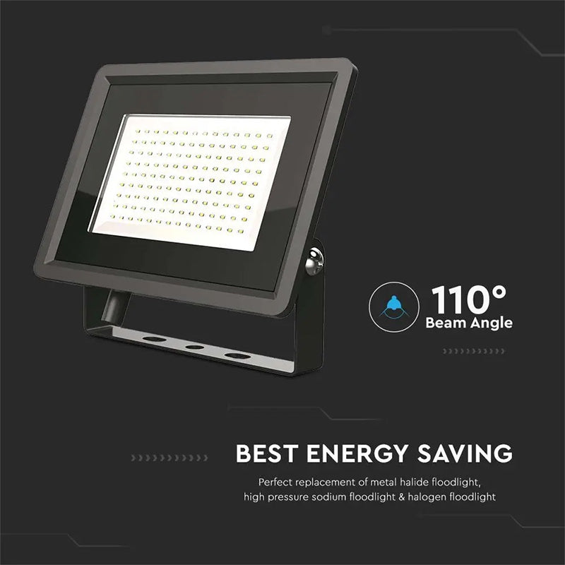 Reflector LED SMD Cip SAMSUNG 100W 8700lm 4000K IP65 negru V-TAC