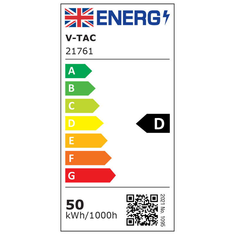 Reflector LED SMD Slim 50W 5750lm 6500K IP65 negru CIP SAMSUNG V-Tac SKU-21761