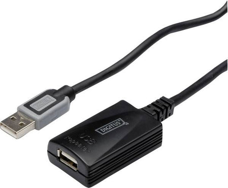 Repeater USB 2.0 USB A soclu - USB A mufa 5m DIGITUS DA-70130-4