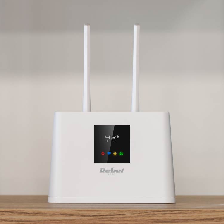 Router Wi-Fi Rebel RB-702 4G LTE Port LAN RJ45