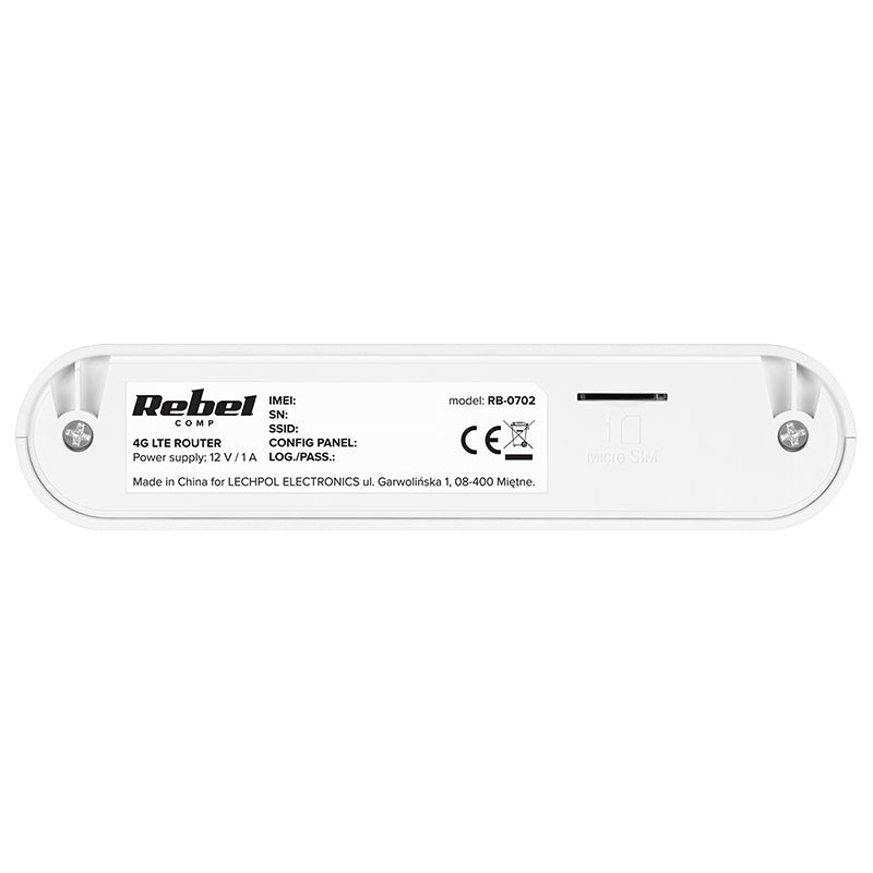 Router Wi-Fi Rebel RB-702 4G LTE Port LAN RJ45