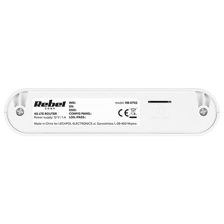 Router Wi-Fi Rebel RB-702 4G LTE Port LAN RJ45