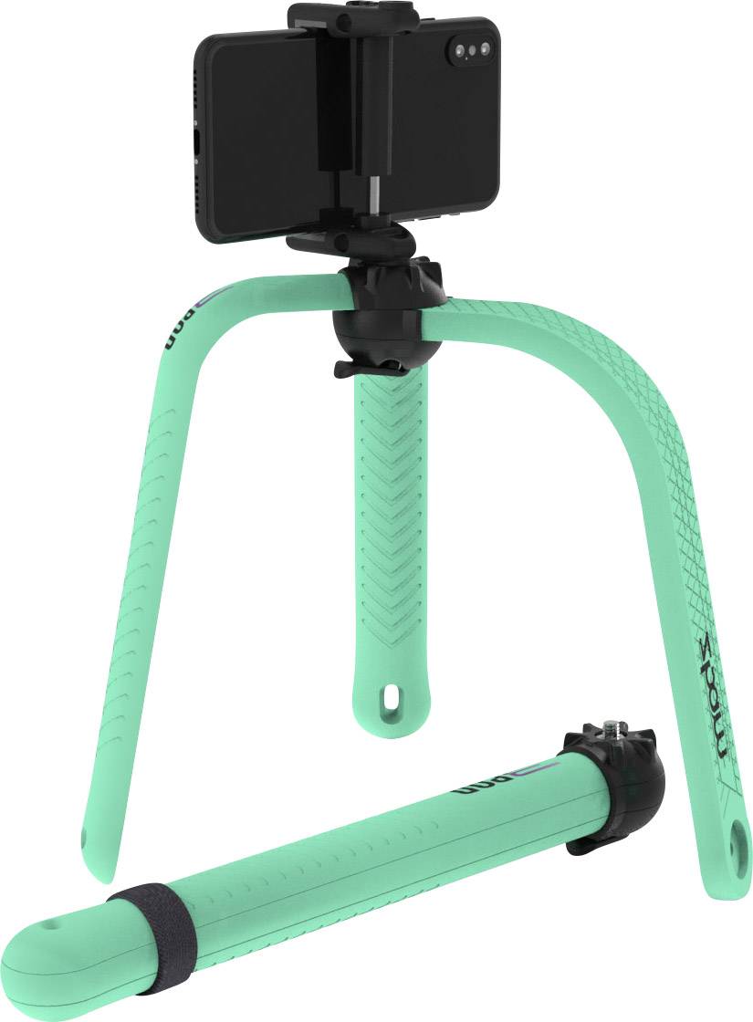 Selfie stick trepied flexibil cu telecomanda bluetooth turcoaz 3POD Zbam