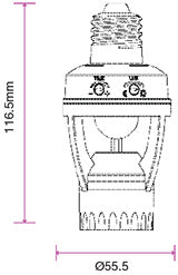 Senzor cu fasung E27 V-TAC