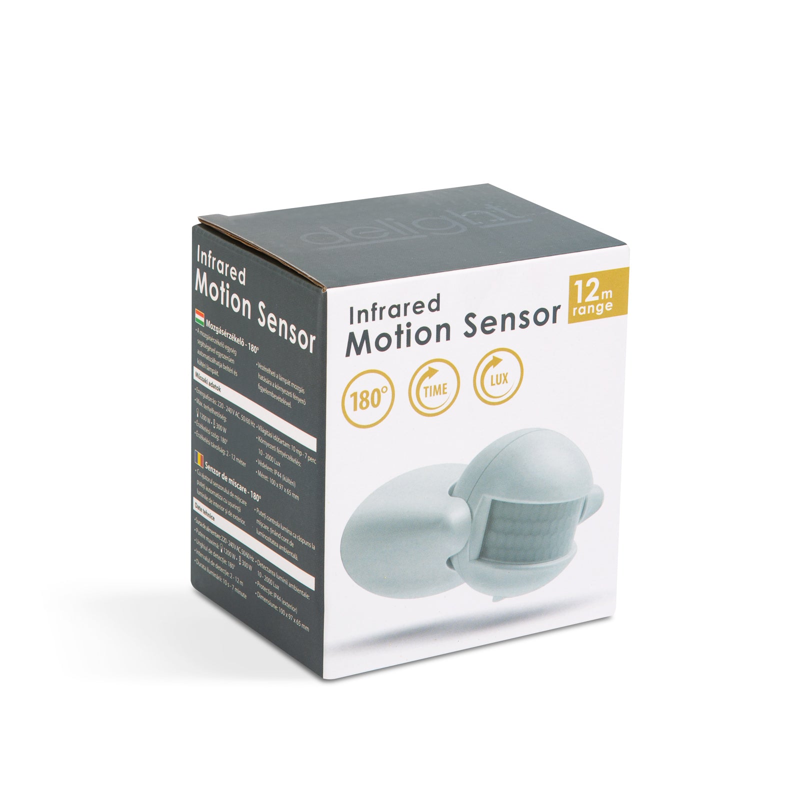 Senzor de miscare 180 12m 1200W IP44 Delight 18703