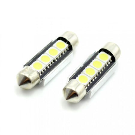 Set 2 becuri LED 12V 3W 72lm SOFIT 39mm CANBUS plafoniera CARGUARD