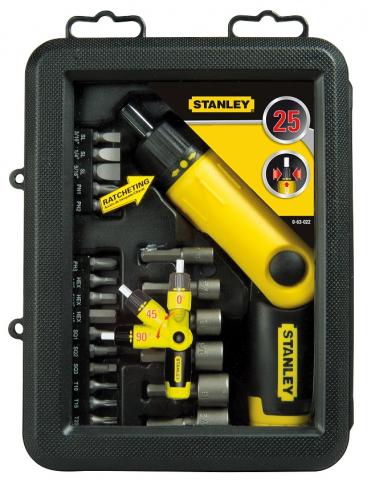 Set 22 piese surubelnita cu clichet 1/4" 0-63-022 Stanley