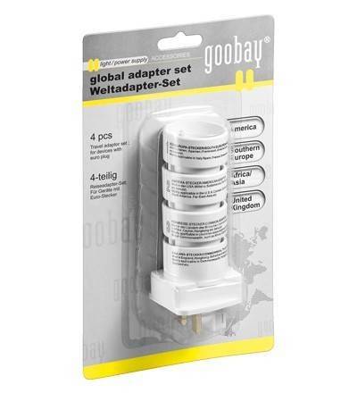 Set 4 adaptoare calatorii Goobay