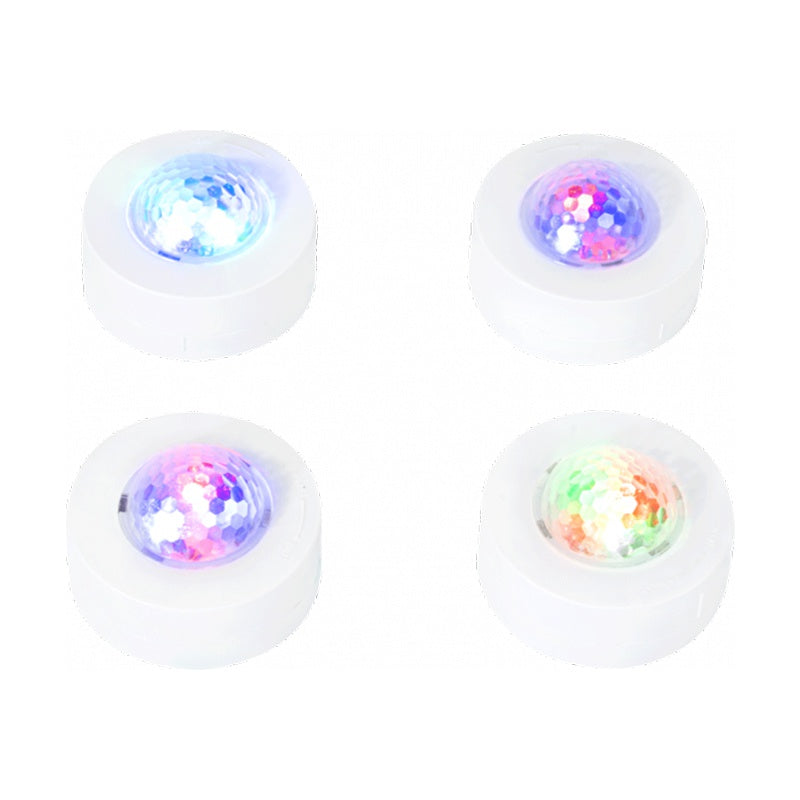 Set 4 Mini ASTRO RGB cu stroboscop si telecomanda